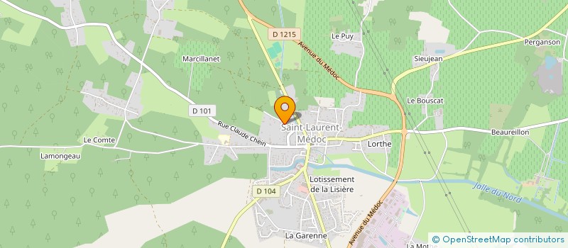 localisation de l'entreprise ADIB OUEST FRANCE IMMO  SAINT-LAURENT-MEDOC