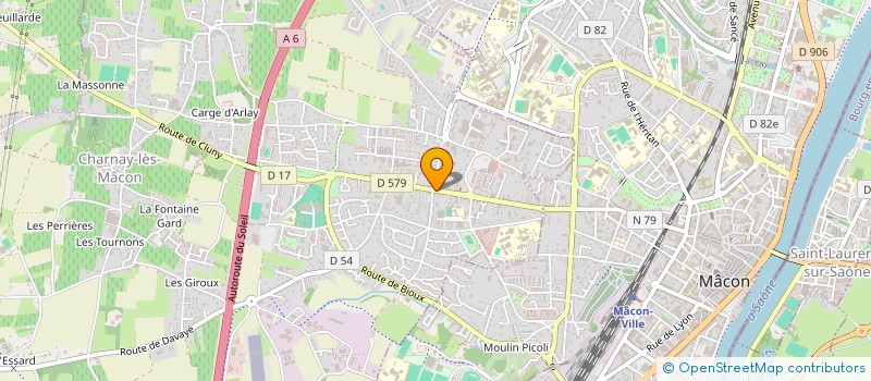 localisation de l'entreprise ADIBA à CHARNAY-LES-MACON