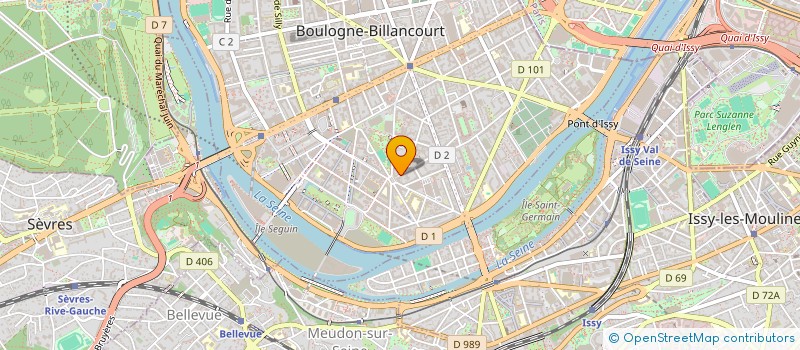 localisation de l'entreprise ADIBA COM' à BOULOGNE-BILLANCOURT