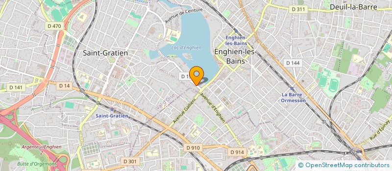 localisation de l'entreprise ADIBAT 77 à ENGHIEN-LES-BAINS