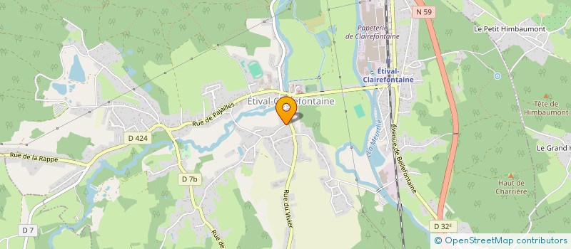 localisation de l'entreprise ADIBILIS  ETIVAL-CLAIREFONTAINE