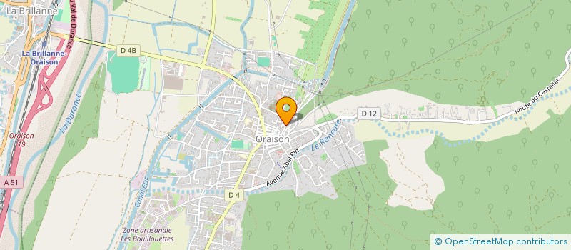 localisation de l'entreprise ADIEU BERTHE  ORAISON