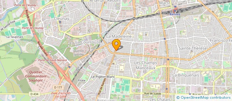 localisation de l'entreprise ADIFIV à RENNES