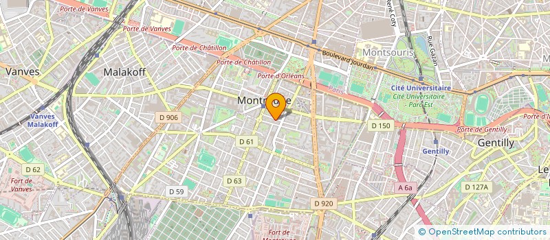 localisation de l'entreprise ADIFS à MONTROUGE