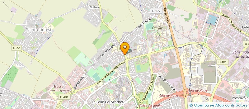 localisation de l'entreprise ADIGEP à CAEN