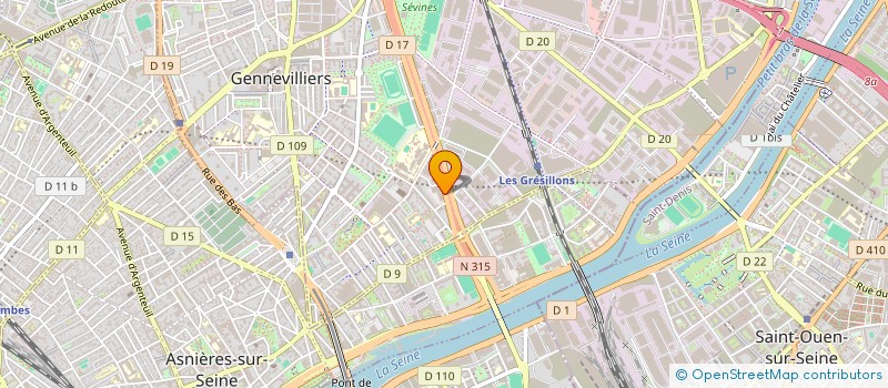 localisation de l'entreprise ADIICT à GENNEVILLIERS