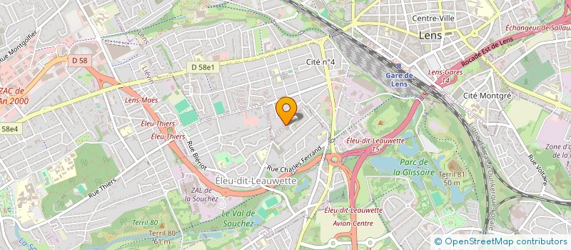 localisation de l'entreprise ADIL  LENS