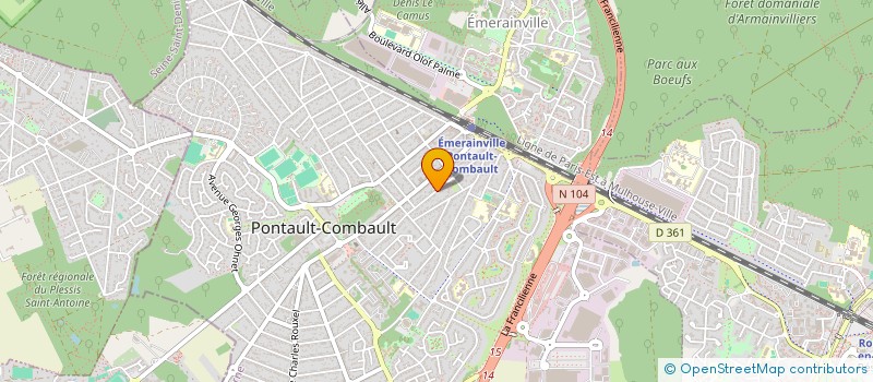 localisation de l'entreprise ADIL  PONTAULT-COMBAULT