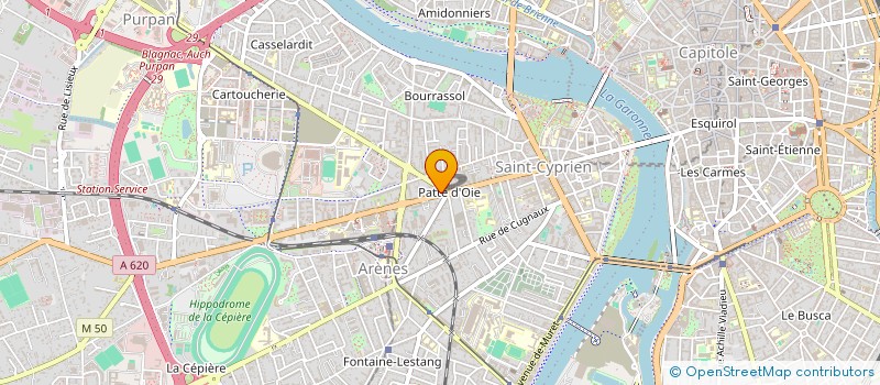 localisation de l'entreprise ADIL COIFFURE à TOULOUSE