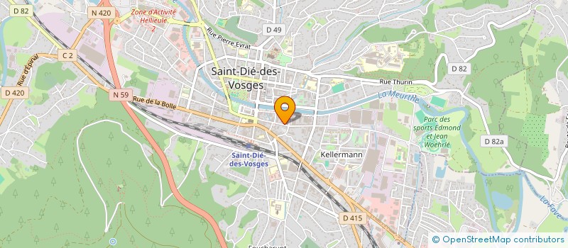 localisation de l'entreprise ADIL PRO'BAT à SAINT-DIE-DES-VOSGES