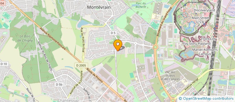 localisation de l'entreprise ADILAGNY 2021  MONTEVRAIN