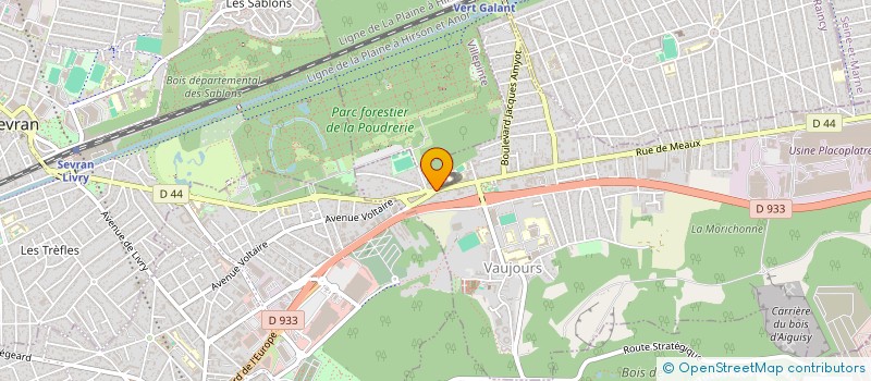 localisation de l'entreprise ADILEC  VAUJOURS