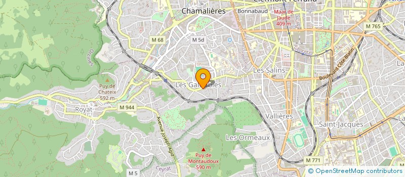 localisation de l'entreprise ADILIA  CHAMALIERES