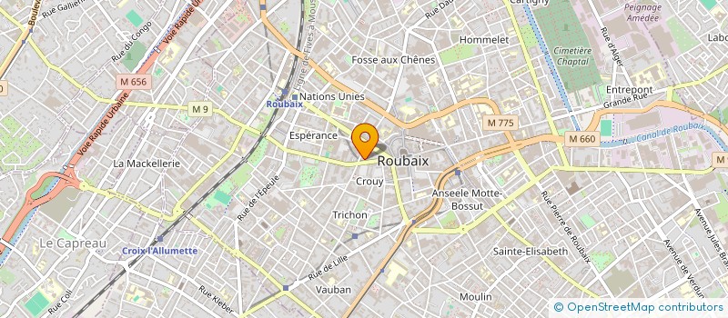 localisation de l'entreprise ADILIGO à ROUBAIX