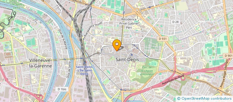 localisation de l'entreprise ADILINK à SAINT-DENIS