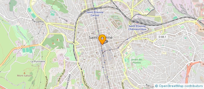 localisation de l'entreprise ADILOG.COM à SAINT-ETIENNE