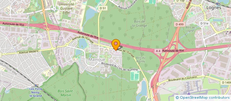 localisation de l'entreprise ADILOG SA à EMERAINVILLE