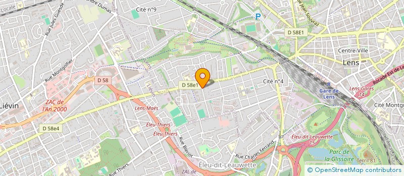 localisation de l'entreprise ADILYA  LENS