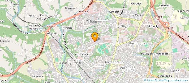 localisation de l'entreprise ADIM à QUIMPER