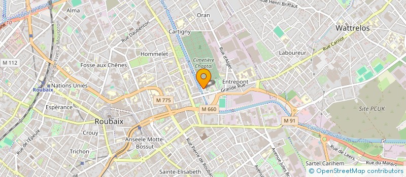 localisation de l'entreprise ADIM HAUTS-DE-FRANCE à ROUBAIX