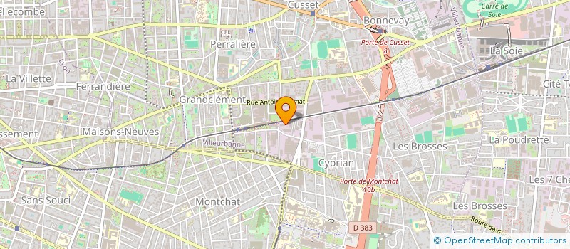 localisation de l'entreprise ADIM LYON à VILLEURBANNE