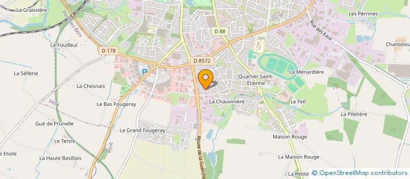 localisation de l'entreprise ADIM TPI  VITRE