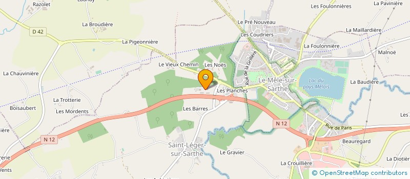localisation de l'entreprise ADIMA 61 à SAINT-JULIEN-SUR-SARTHE