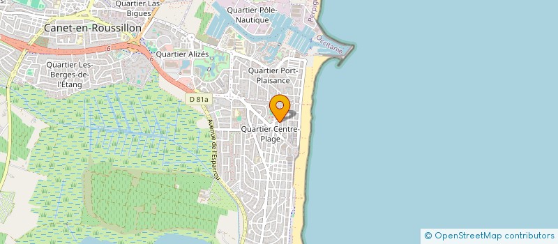 localisation de l'entreprise ADIMANTE à CANET-EN-ROUSSILLON