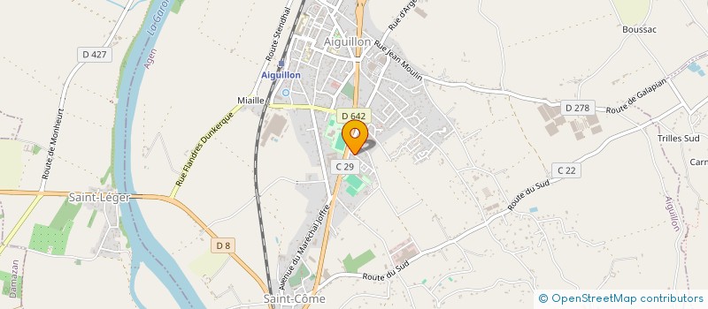 localisation de l'entreprise ADIMAR  AIGUILLON