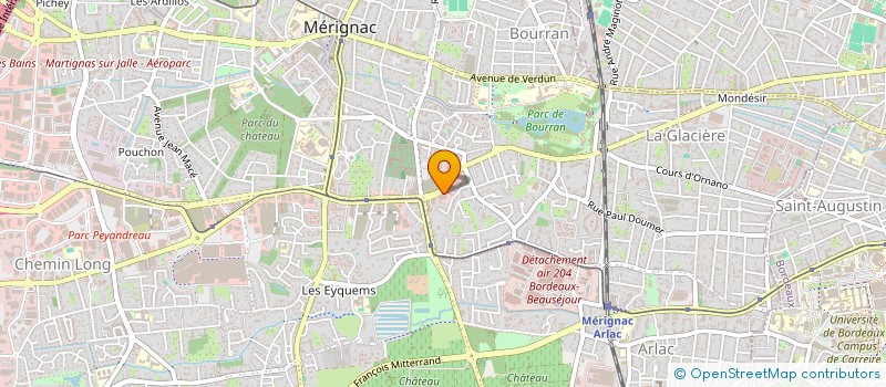 localisation de l'entreprise ADIMEXA à MERIGNAC