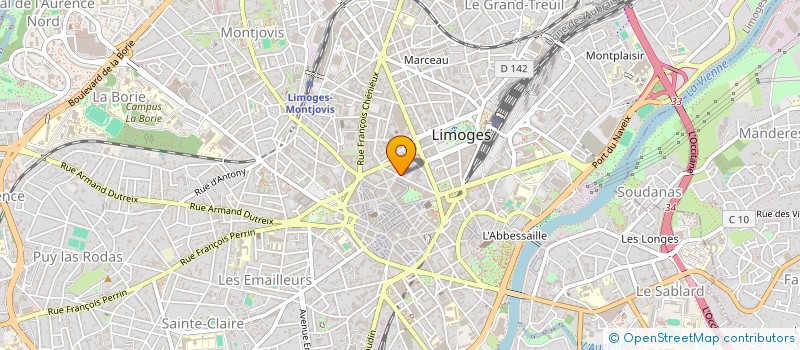 localisation de l'entreprise ADIMMO FINANCES à LIMOGES