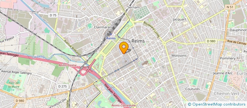 localisation de l'entreprise ADIN à REIMS