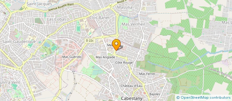 localisation de l'entreprise ADIN FENECH  CABESTANY