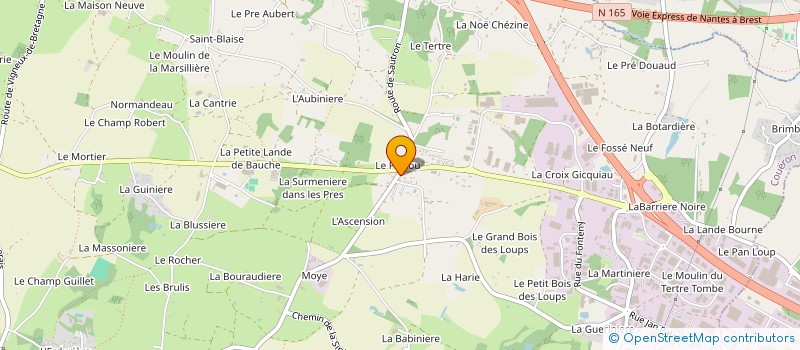 localisation de l'entreprise ADINE à COUERON