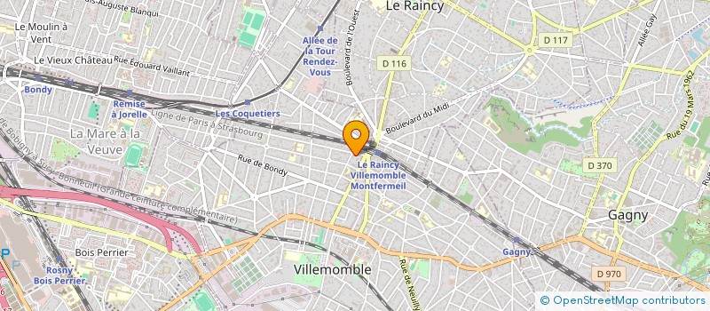 localisation de l'entreprise ADINELEC à VILLEMOMBLE