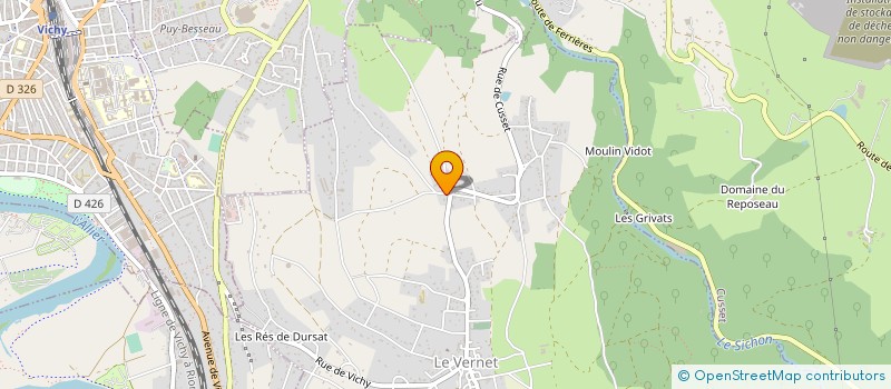 localisation de l'entreprise ADIP à LE VERNET