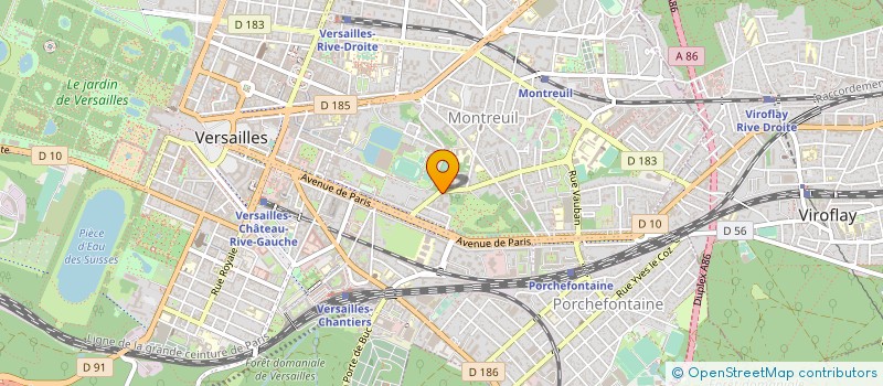 localisation de l'entreprise ADIPAP SA à VERSAILLES