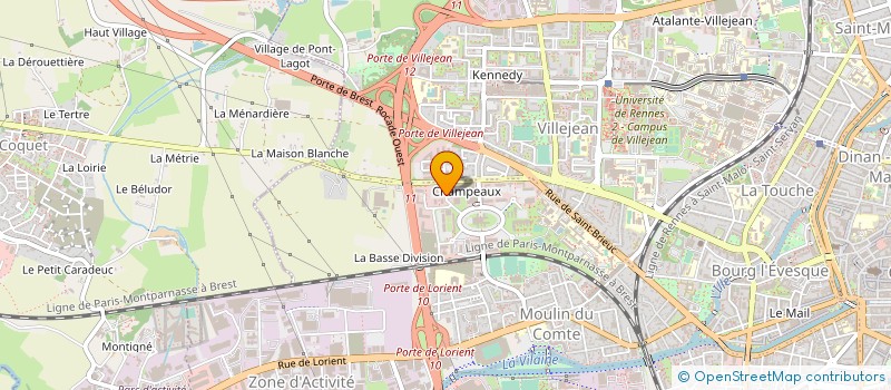 localisation de l'entreprise ADIPOPHYT  RENNES