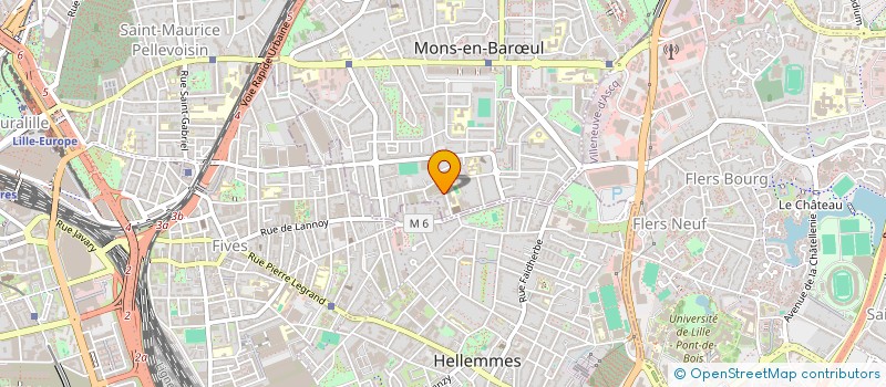 localisation de l'entreprise ADIR à MONS-EN-BAROEUL