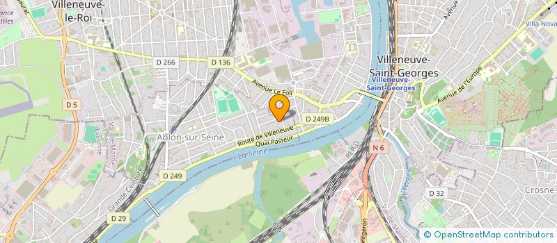 localisation de l'entreprise ADIR à ABLON-SUR-SEINE