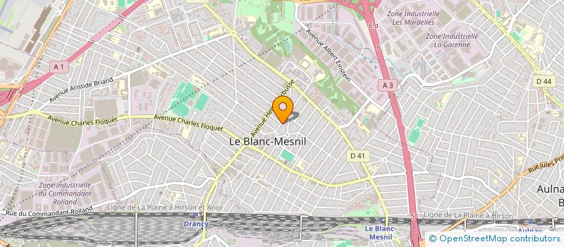 localisation de l'entreprise ADIRO à LE BLANC-MESNIL