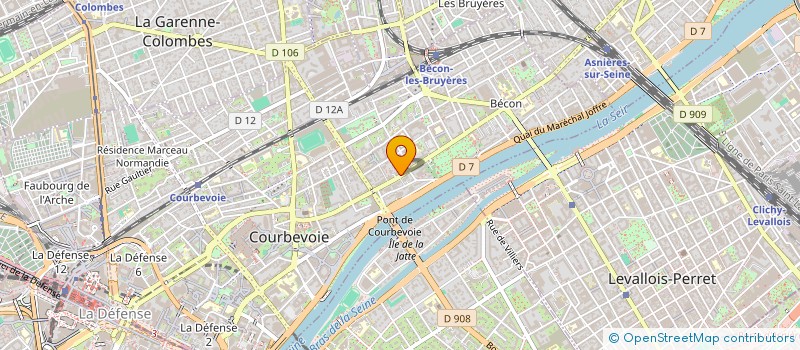 localisation de l'entreprise ADIRON PARTNERS à COURBEVOIE
