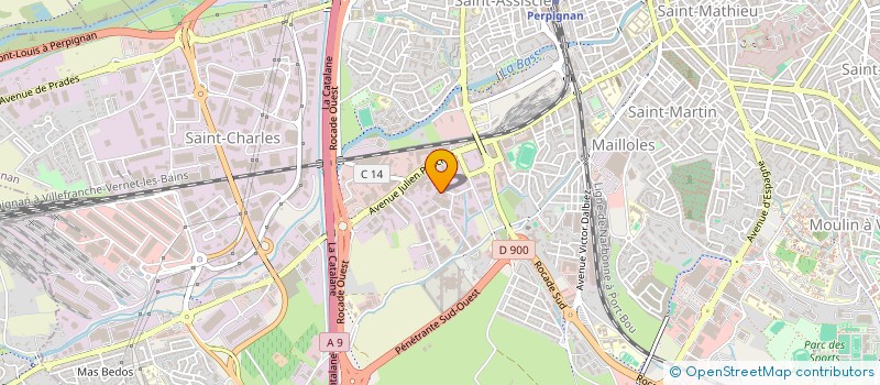 localisation de l'entreprise ADIS  PERPIGNAN