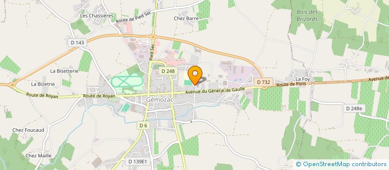 localisation de l'entreprise ADIS FRANCE à GEMOZAC