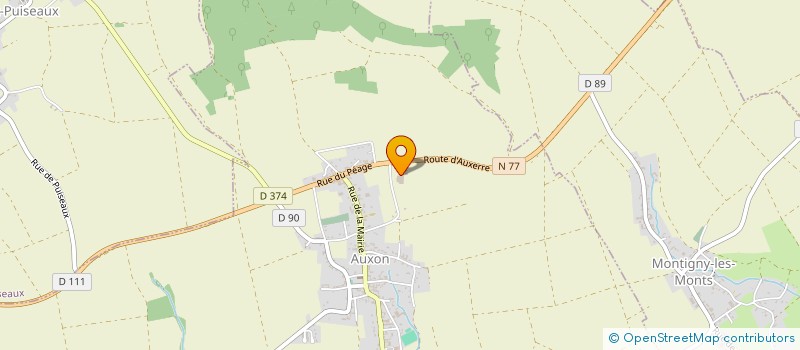 localisation de l'entreprise ADISAUX à AUXON