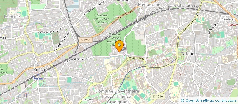 localisation de l'entreprise ADISHATZ BASTIDE  PESSAC