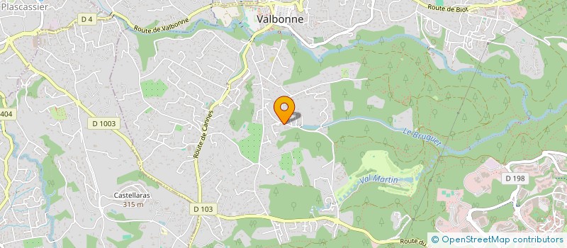 localisation de l'entreprise ADISPO SERVICES PRO à VALBONNE