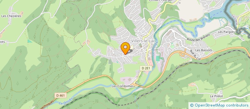 localisation de l'entreprise ADISU  VILLERS-LE-LAC