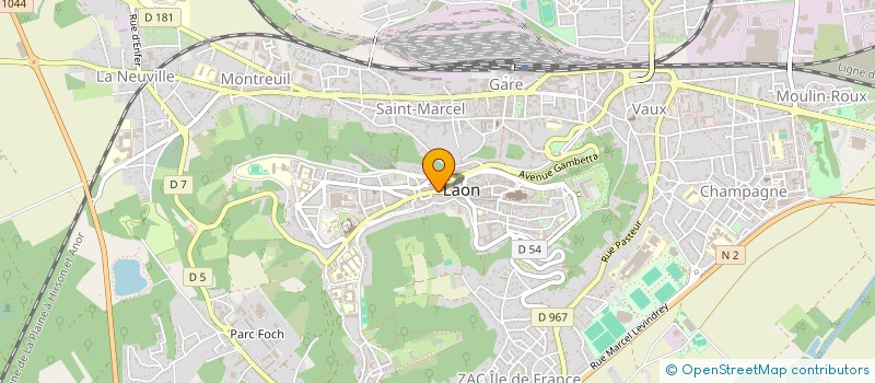 localisation de l'entreprise ADIT RENOVATION à LAON