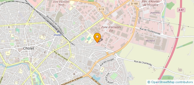 localisation de l'entreprise ADITEC à CHOLET